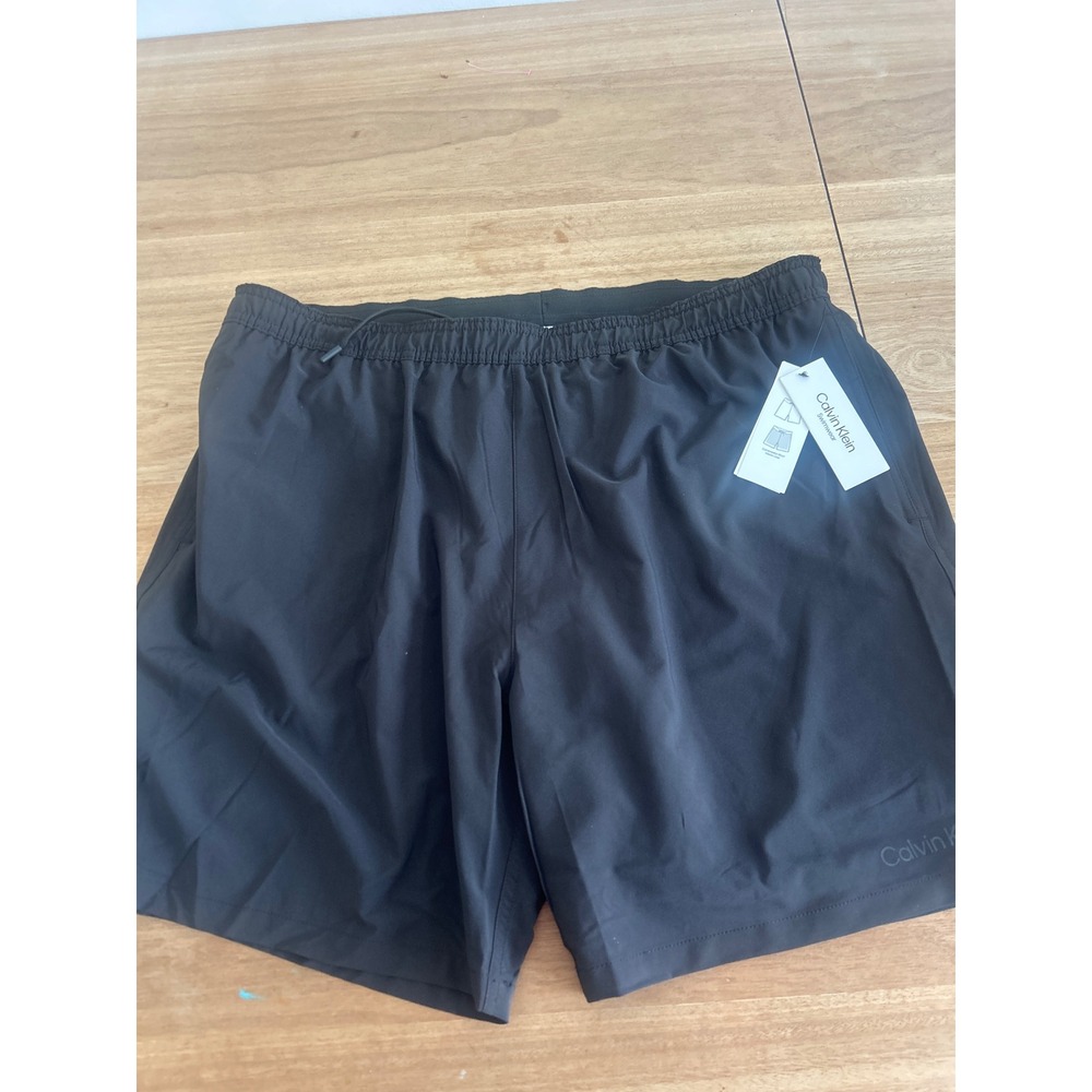 Calvin Klein Mens Swim Trunks Black Board Shorts XXL NWT